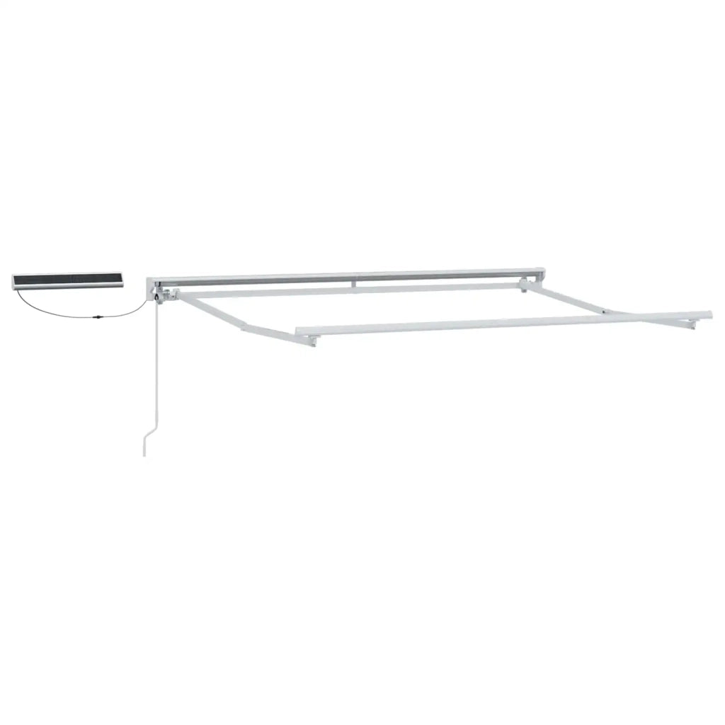 Tettuccio Elettrico Retrattile Marrone e bianco 3 x 2,5 m 3421775