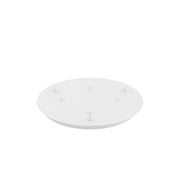Rosone Tondo Metallo Bianco 3 Fori D40Cm