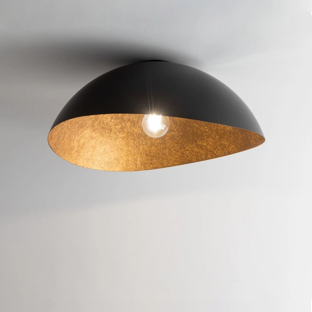 Plafoniera decorativa Solaris nera/rame Ø48cm E27 Sigma