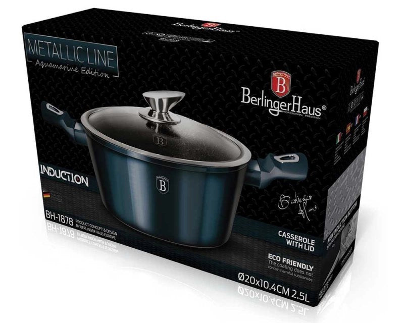 Berlinger Haus BH-1878 Pentola in granito acquamarina da 20 cm - Pentole resistenti