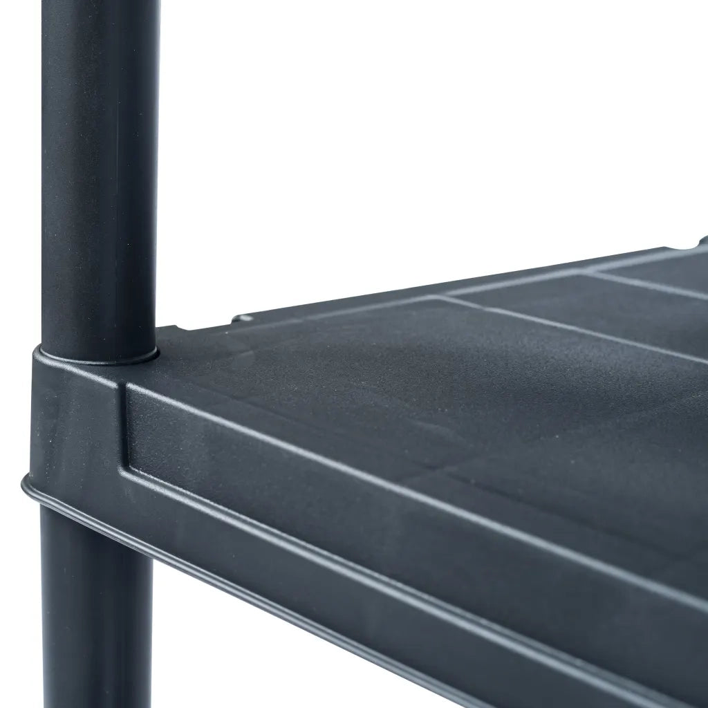 Scaffale Nero 125 kg 60x30x180 cm in Plastica 45674