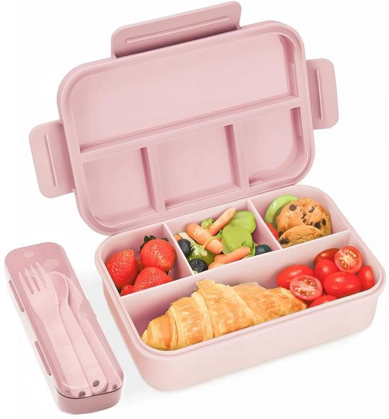 Lunchbox per bambini con 4 compartimenti, 1300ml, impermeabile