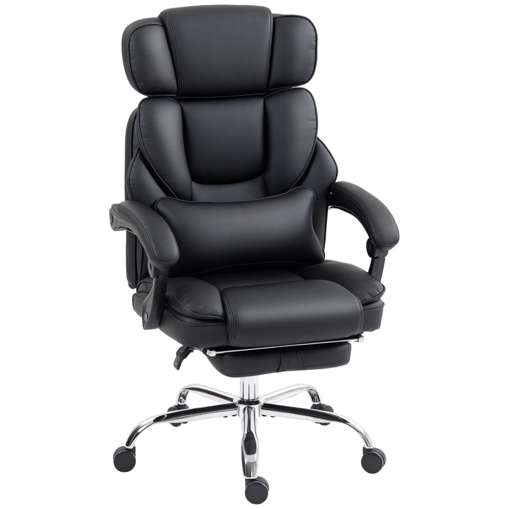 Sedia da Ufficio in Pelle ¨C Minimal ¨C Nero