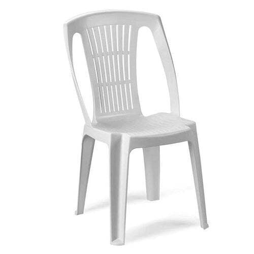 Sedia Bistrot Stella Bianca Impilabile Senza Braccioli