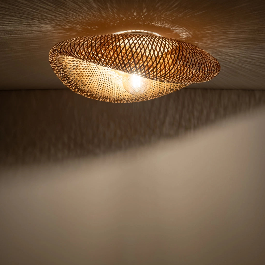 Plafoniera bambù Havana M 60cm E27 25W Nowodvorski