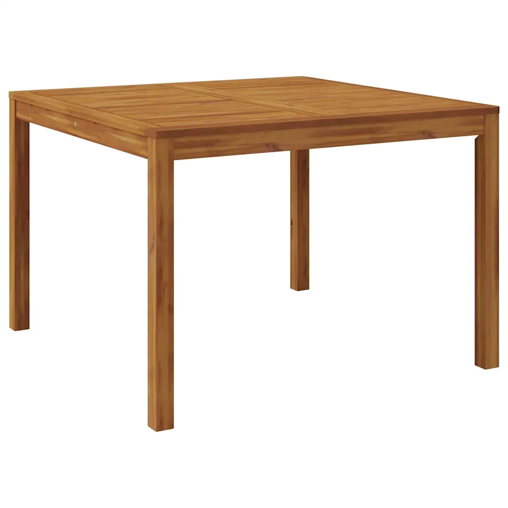 Set da Pranzo per Giardino 5 pcs Beige Legno di Acacia Massello