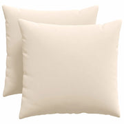 Cuscini da Divano 2 pz | Cuscini per sedie Beige 50 x 50 cm Tessuto