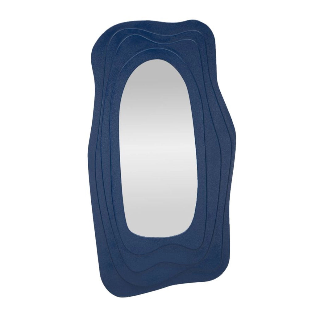 Specchio con Cornice VKH473, Blu, MDF, 90x4x165 cm
