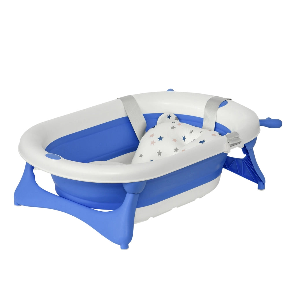 Lettino da bagno pieghevole ¨C Minimal ¨C blu 81.5x50.5x23.5 cm