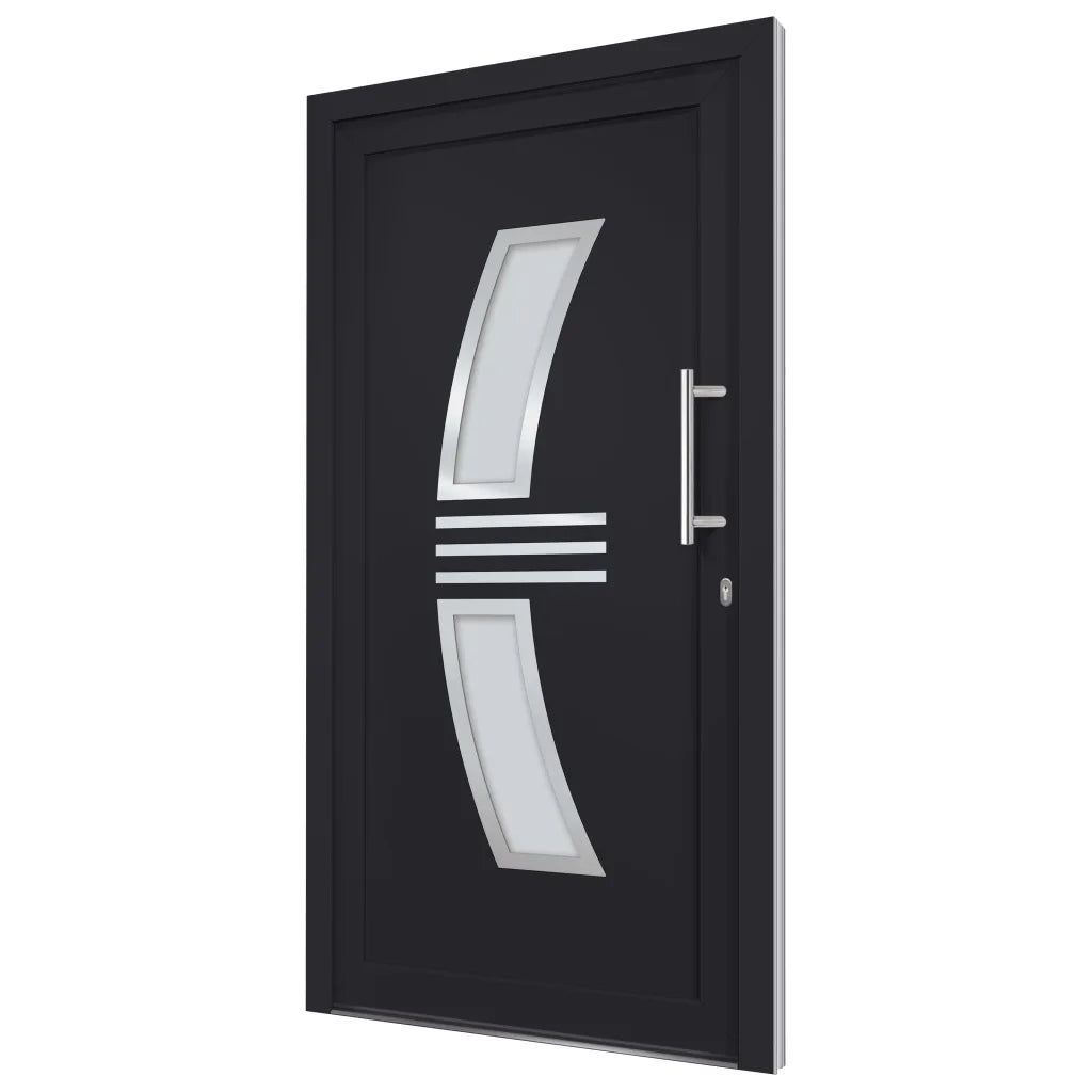 Porta di Ingresso Antracite 108x208 cm 3057579