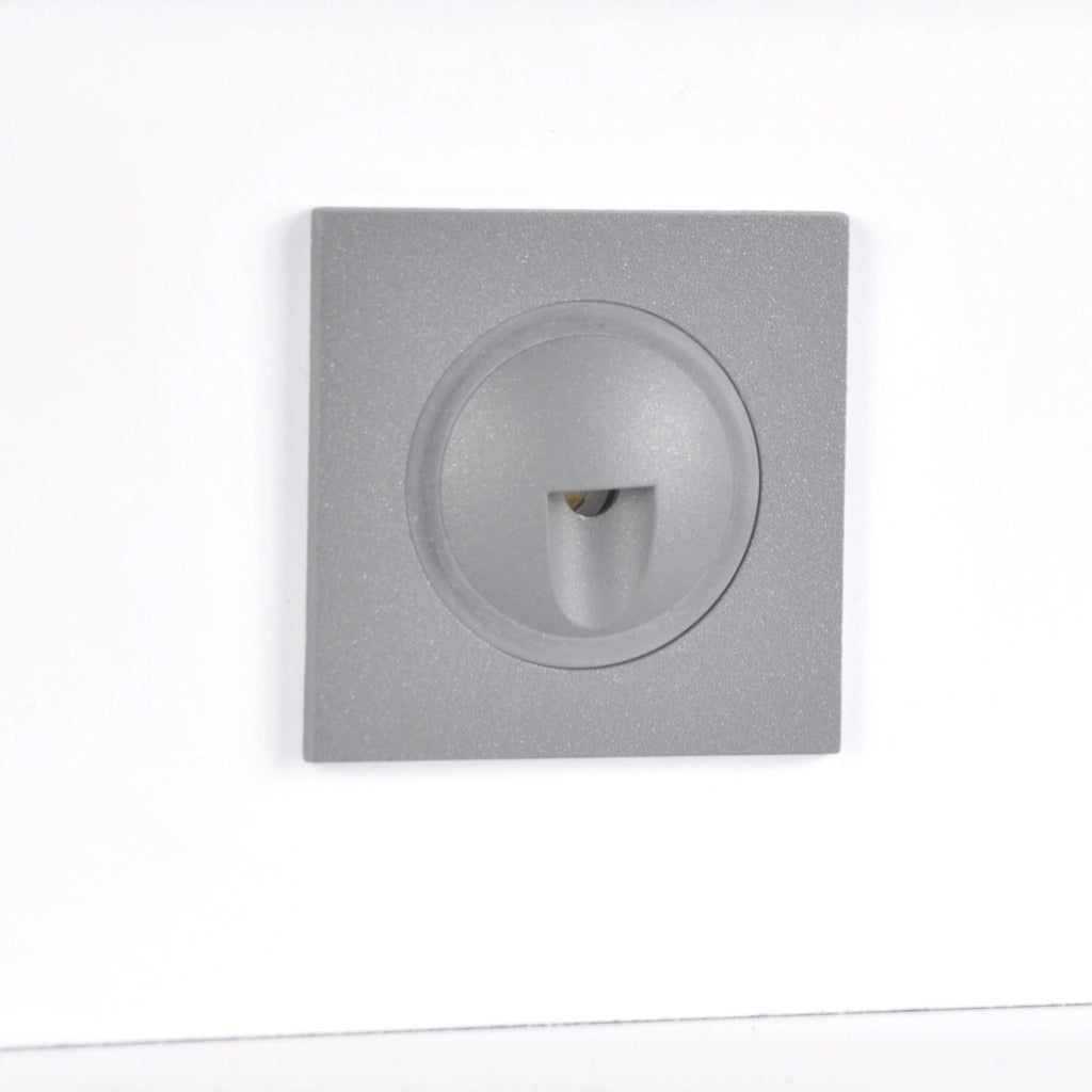 Lampada LED scala/parete Polux Q3 quadrata 3W grafite