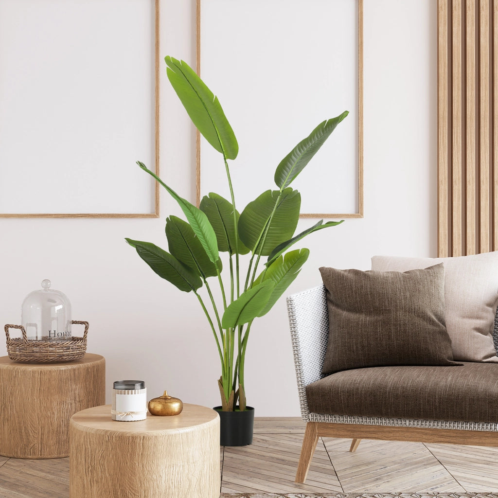 Pianta artificiale da interno 160 cm ¨C Xylo ¨C verde con vaso in plastica