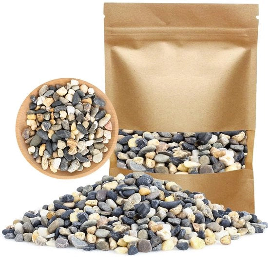 Decorazione con Pietre 1000 g - Pietre Decorative per Vasi - Decorazione per Vasi di Fiori - Adatta per Acquario - Sostenibile - Multifunzionale