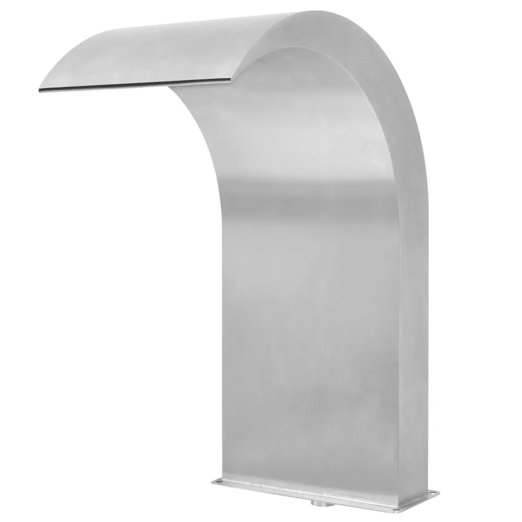Fontana per Piscina in Acciaio Inossidabile 45x30x65 cm Argento 43692