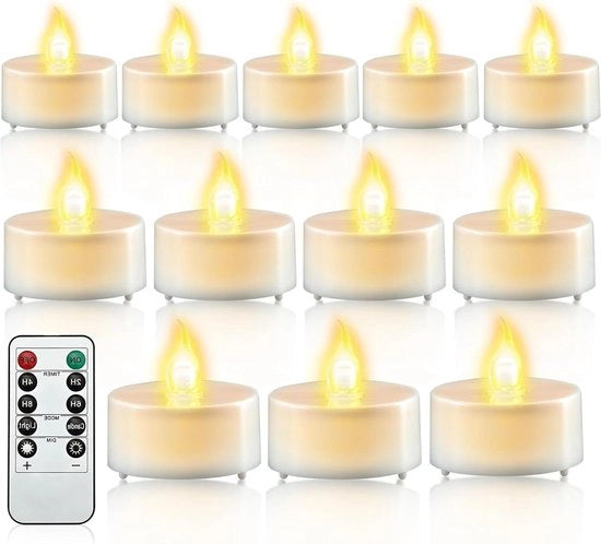Led luce a led senza fiamma su batterie - 24 pezzi