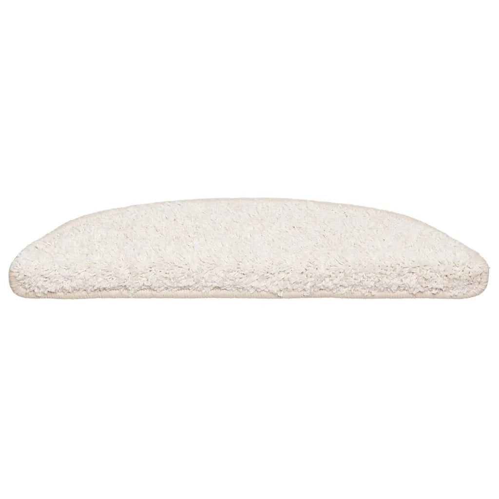 Tappetini per scale 30 pz 56x17x3 cm Bianco Semicircolari 3365805