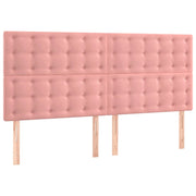 Testiera | Testata Rosa 160x5x118/128 cm Velluto