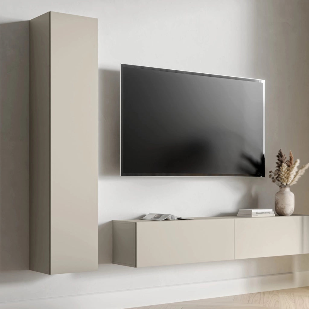 Chiari, Mobile Colonna 4 Ripiani, 35x32x168h cm Beige
