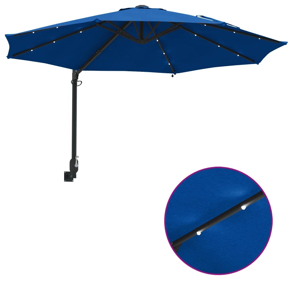 Ombrello | Parasol da giardino Azzurro 248 x 248 x 148 cm