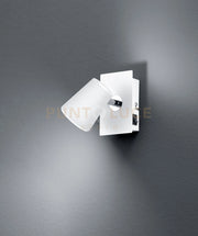 NARCOS SPOT SINGOLO LED 6,5W 600lm, 3000K BIANCO CON DIFFUSORE CONICO FORO CON INTERRUTTORE L. 12CM