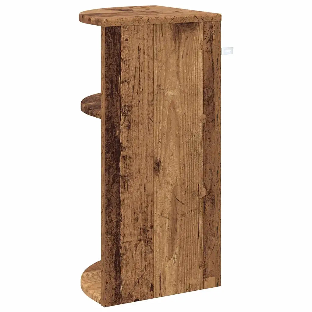 Tavolino | Tavolo laterale Legno vecchio 29,6 x 29,6 x 60 cm Legno multistrato