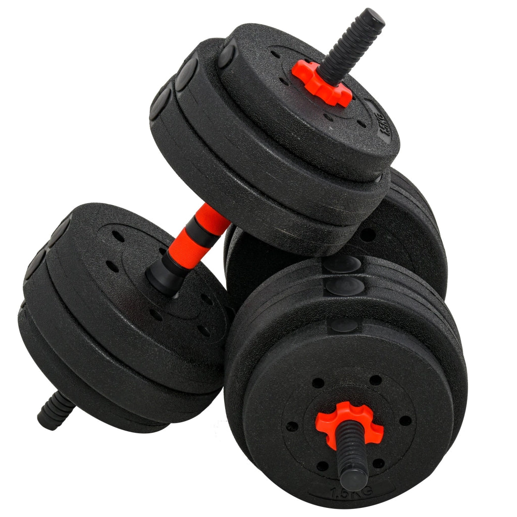 Set manubri 25 kg con barra ¨C Minimal ¨C Nero