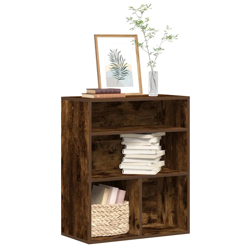Libreria Rovere Fumo 60x30x71,5 cm in Legno Multistrato 860314