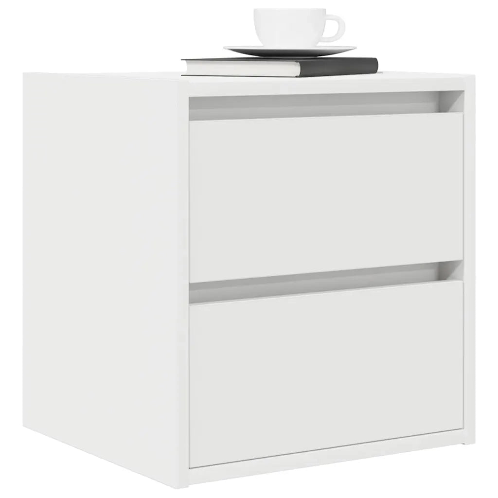 Comodino a Muro Bianco 38x34x40 cm 861247