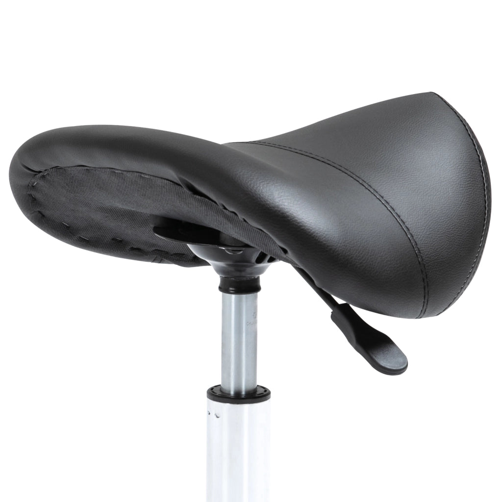 Sgabello con Ruote Regolabile ¨C Minimal ¨C Nero 49-61 cm