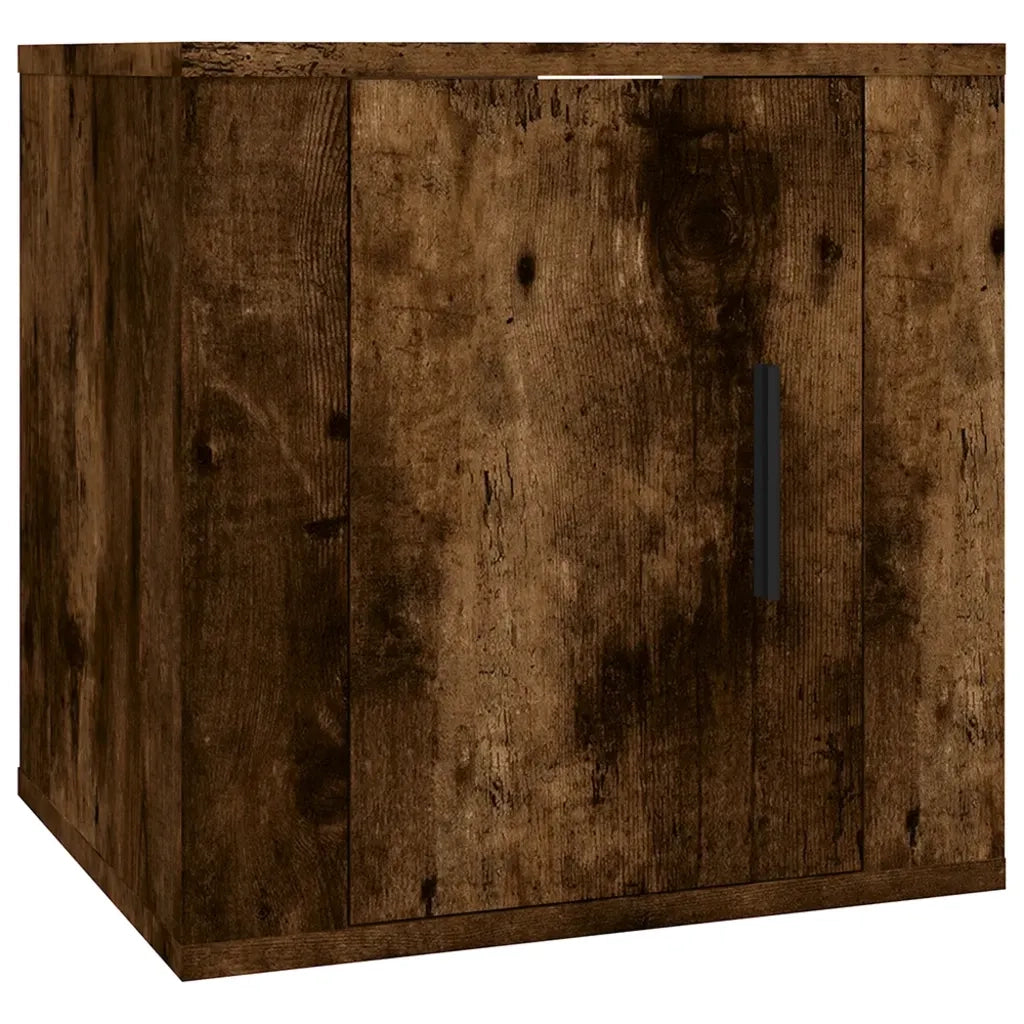 Set di Mobili Porta TV 7 pz Rovere Fumo in Legno Multistrato 3188667