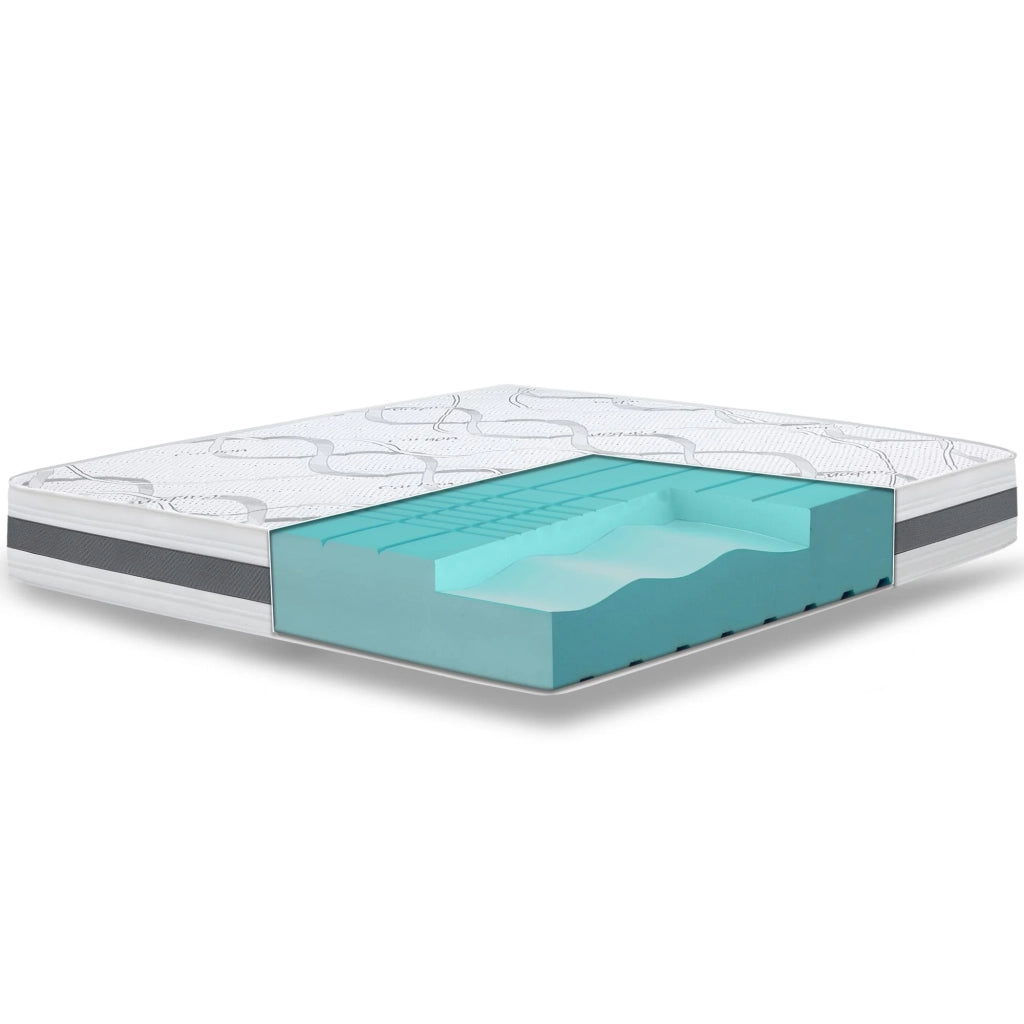 Materasso Singolo 90x220 cm a Media Rigidita' | Altezza 16 cm | Tessuto Anallergico e Traspirante | Proprieta' Ortopediche e Automodellanti | Prodotto in Italia