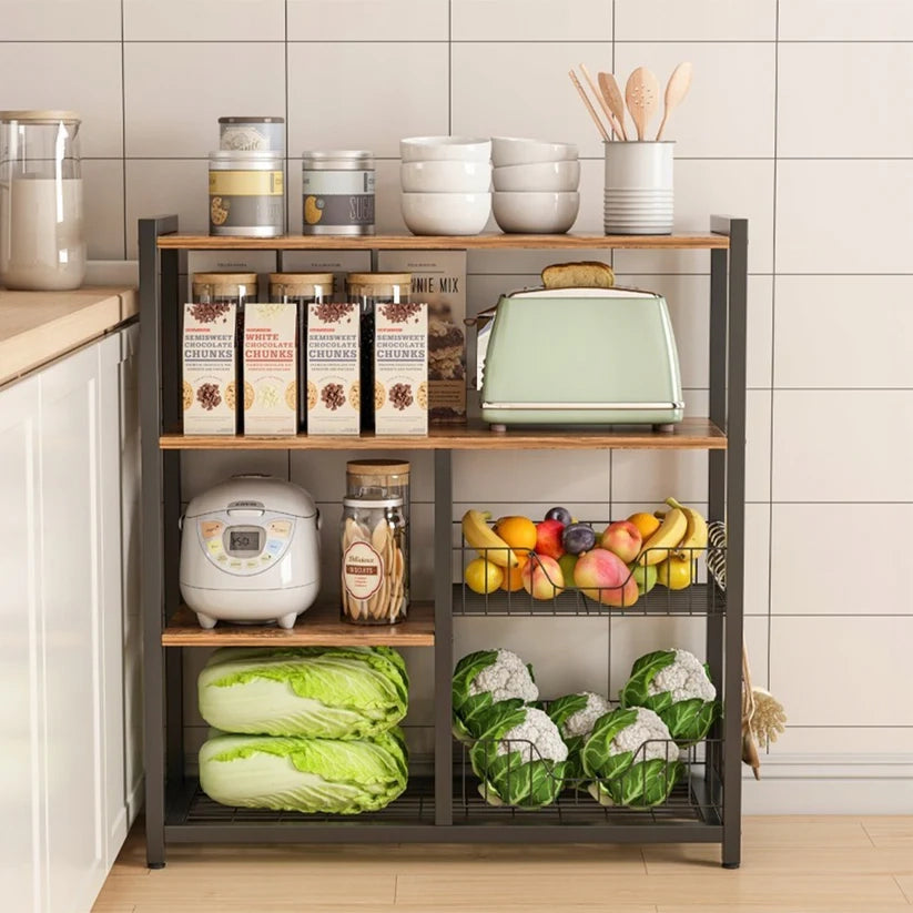Mobile da cucina marrone da 80x35x95 cm, compatto e funzionale.