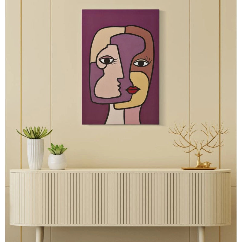 Stampa Dipinta Faces New -a- cm 60x3x90