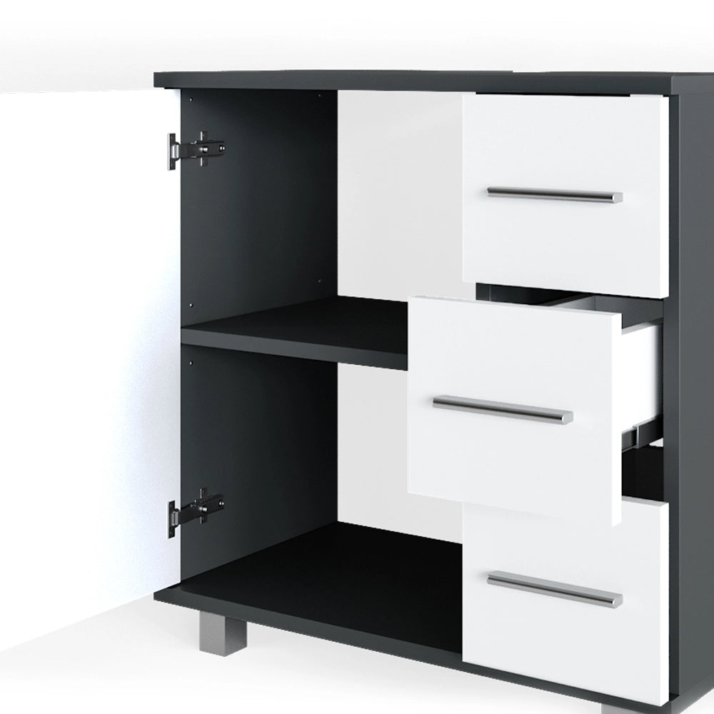 Vicco Mobile sottolavabo per bagno Antracite 33 x 60 cm