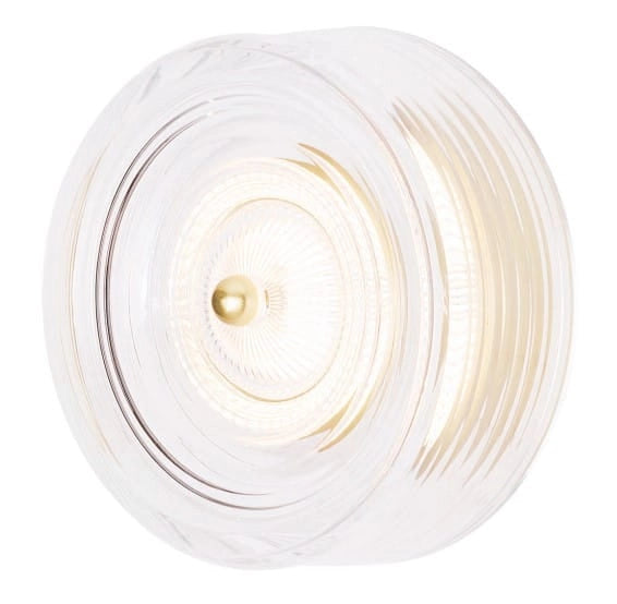 Applique da parete LIPARI oro tonda trasparente LED 6W