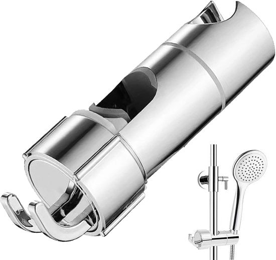 Douchekophouder per 18-25 mm douchestang, maniglia da doccia regolabile con gancio, supporto per douchekop, supporti per stantuffo (A)