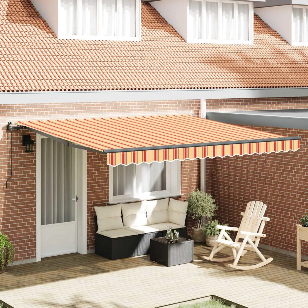 Tenda Retrattile Giallo e Arancione 400 × 300 cm 3330533
