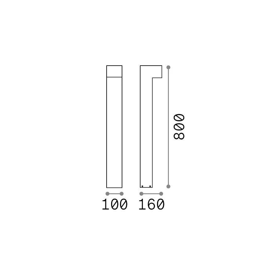 Sirio_Led_Pt1_H80_Nero
