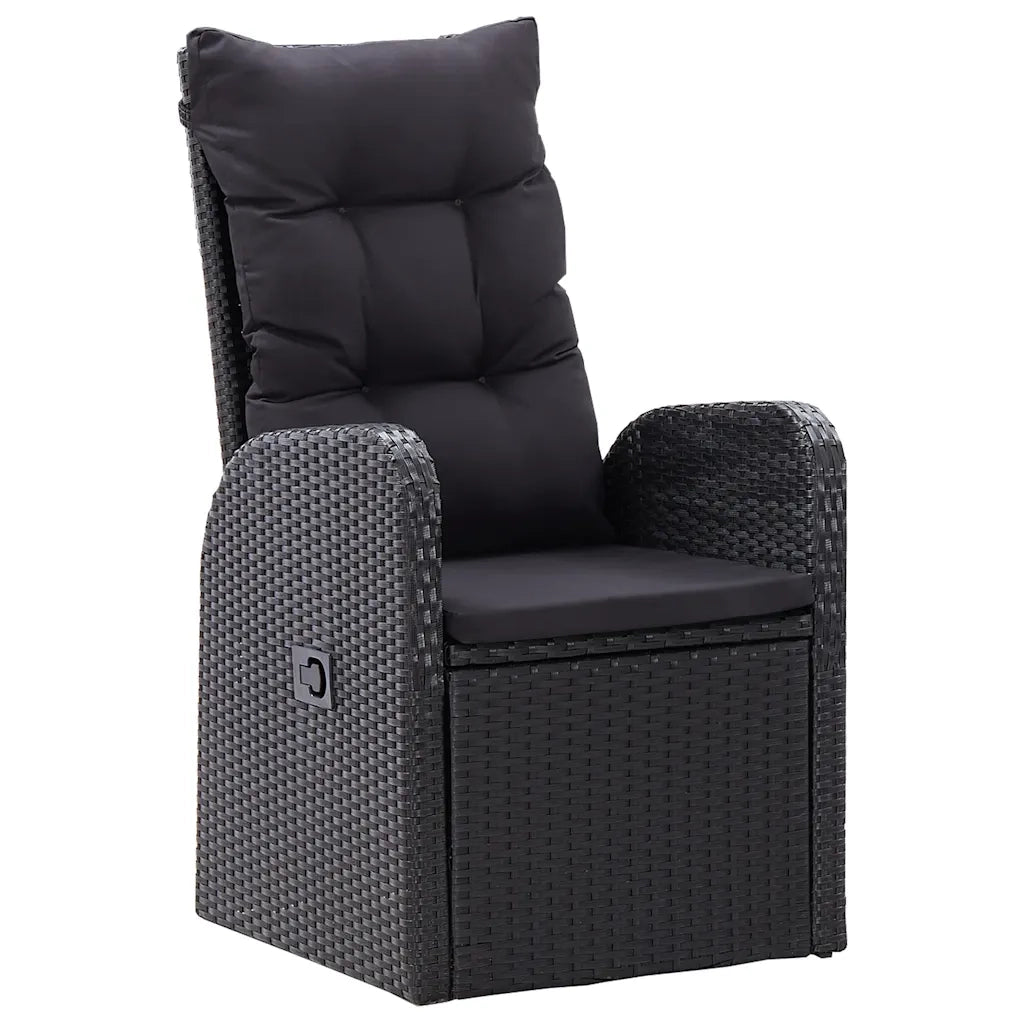 Set da Pranzo da Giardino 7 pz Nero 3067907