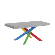 Tavolo allungabile 90x130/234 cm Volantis Premium telaio gambe 4 colori (B) - Cemento