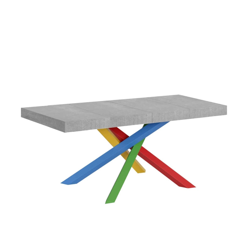 Tavolo allungabile 90x130/234 cm Volantis Premium telaio gambe 4 colori (B) - Cemento