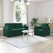 Set di divani 2 pcs Verde Scuro 158 x 78 x 80 cm Velluto 3407553