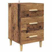 Comodino | Armadio da Notte | Mobiletto da notte Legno vecchio 40 x 40 x 66 cm