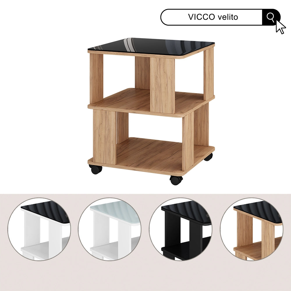 Vicco Tavolino Nero 50 x 50 cm