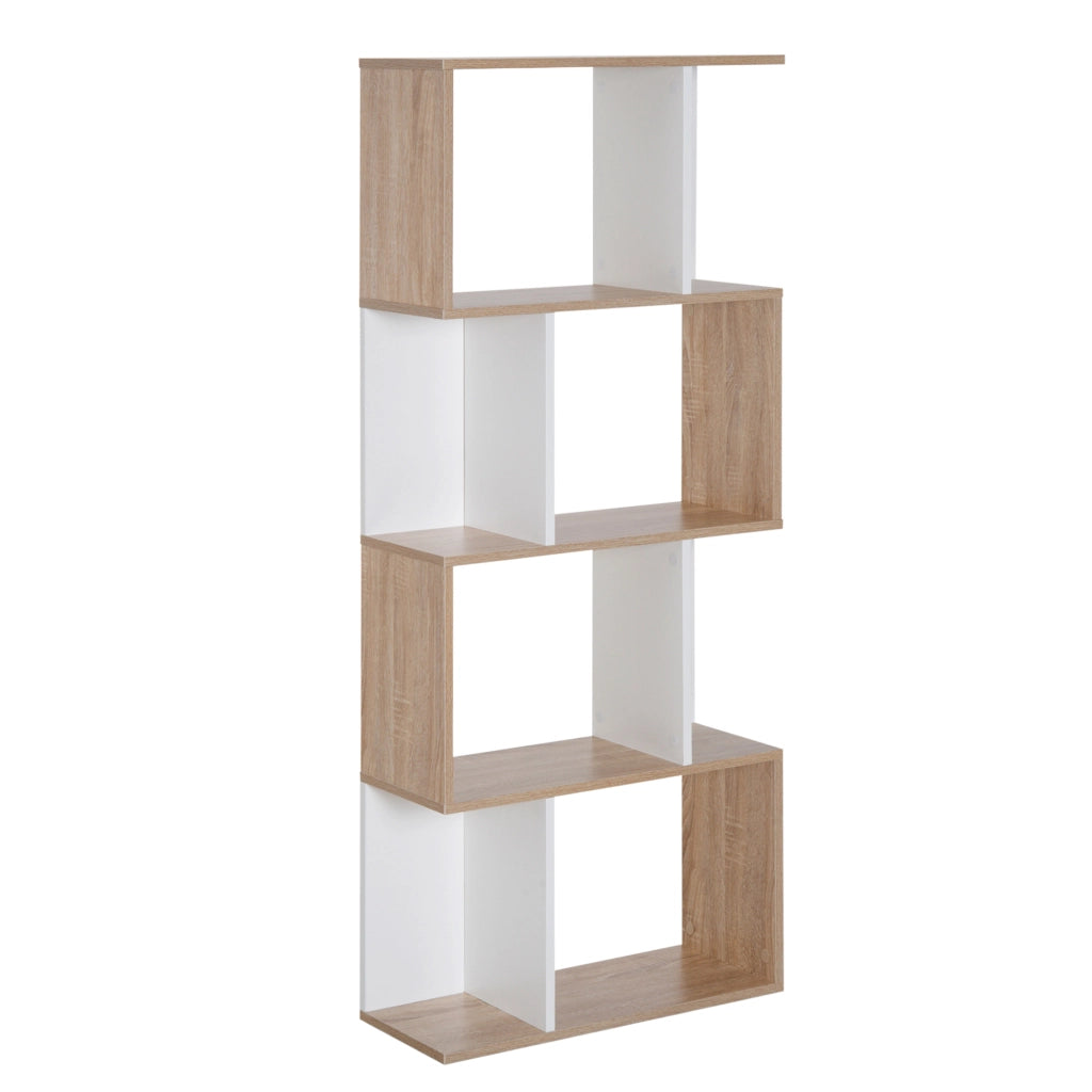Libreria Ufficio 4 Ripiani Legno Moderna ¨C Minimal ¨C 60x24x148cm