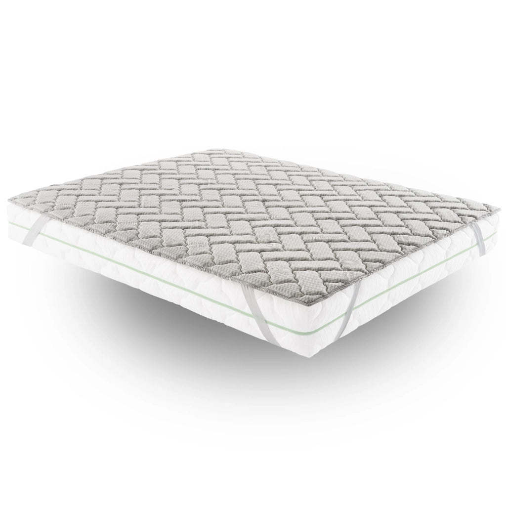Topper Matrimoniale 160x190 in memory foam 3 cm con rivestimento Trapuntato con Elastico