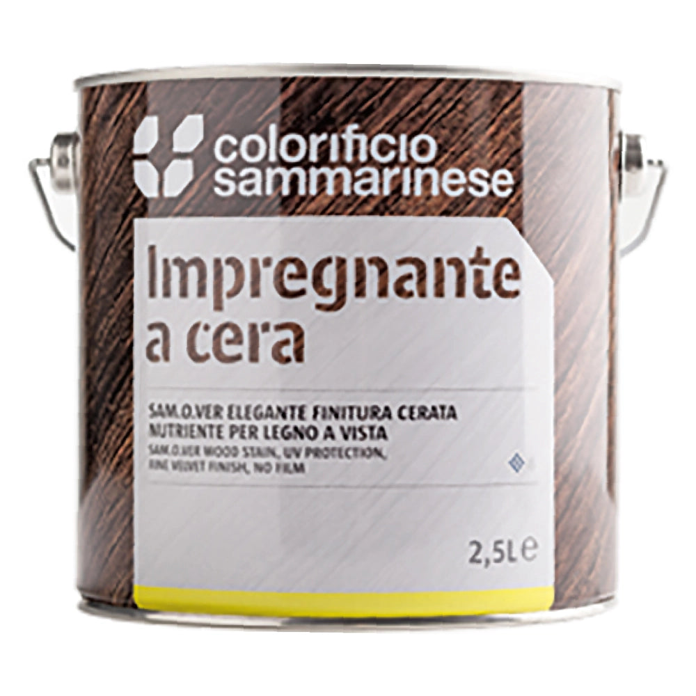 IMPREGNANTE A CERA 'SAMOLEGNO' Lt. 0,750 Noce Chiaro- 6 pezzi  - COLORIFICIO SAMMARINESE