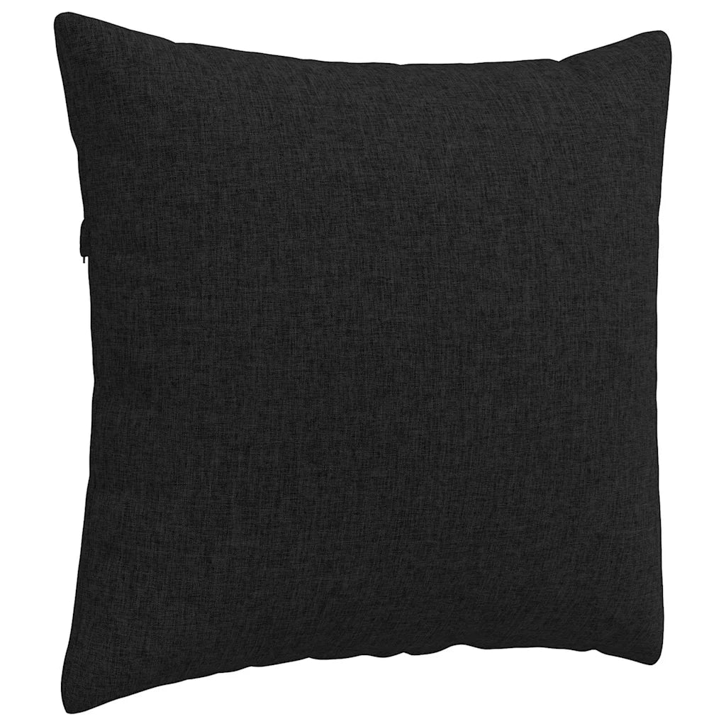 Cuscini da Divano 2 pcs Nero 50 x 50 cm Tessuto 42013956