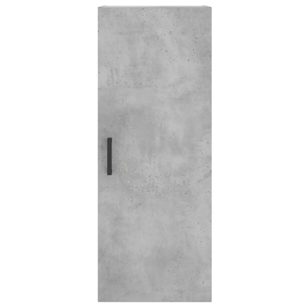 Mobiletto a muro di design pratico e funzionale dimensioni 34,5 x 34 x 90 cm realizzato in legno composito color grigio cemento codice 02_0048662.