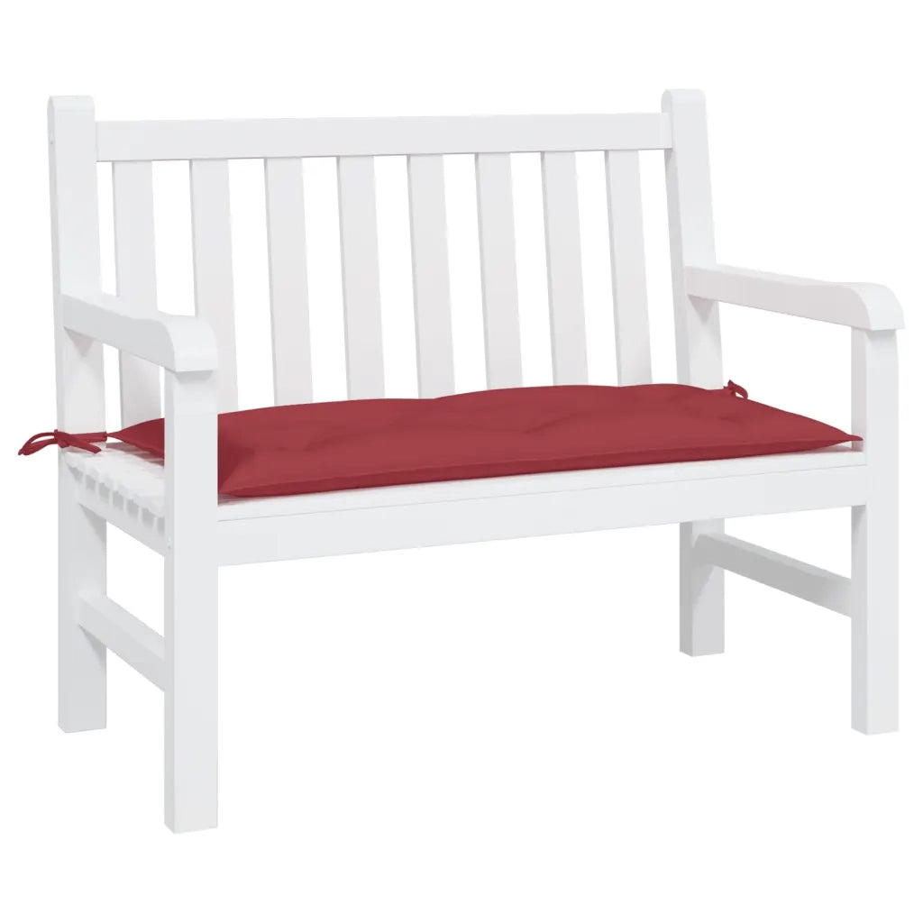 Cuscino per Panca-Cuscini per panchina Rosso Vino 110x50x7 cm in Tessuto Oxford